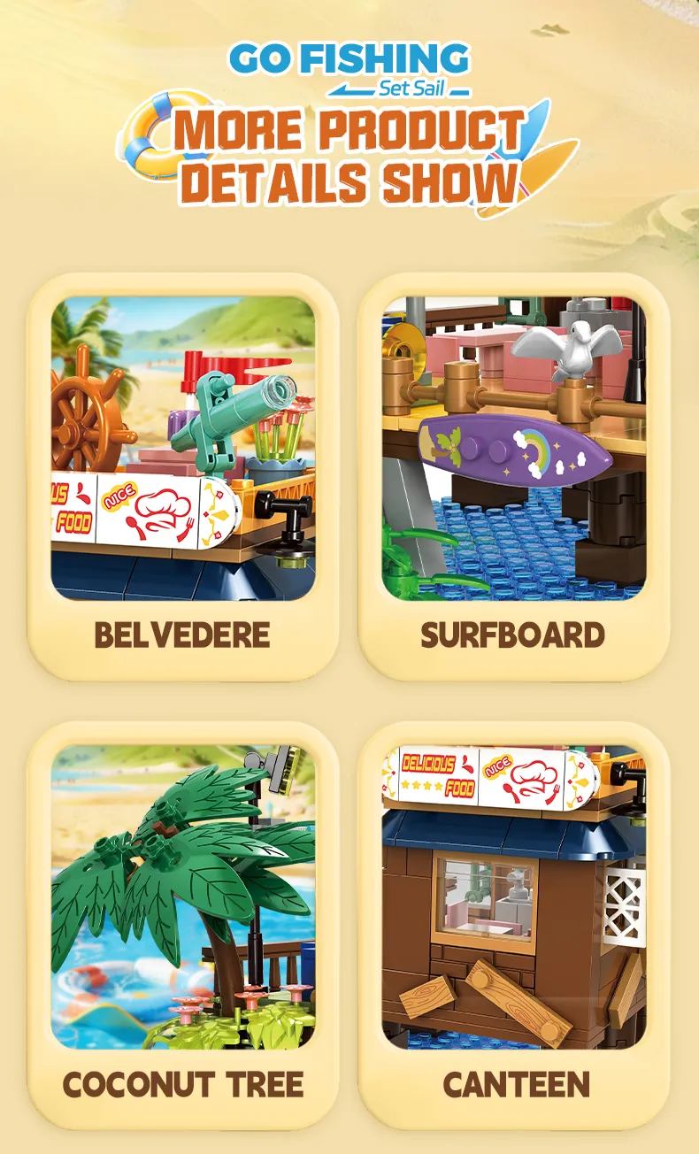 Set de constructie barca de pescuit